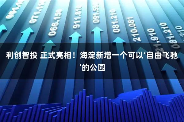 利创智投 正式亮相！海淀新增一个可以‘自由飞驰’的公园